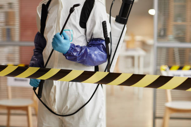 Professional Biohazard Cleanup technician working in Harrison, MI